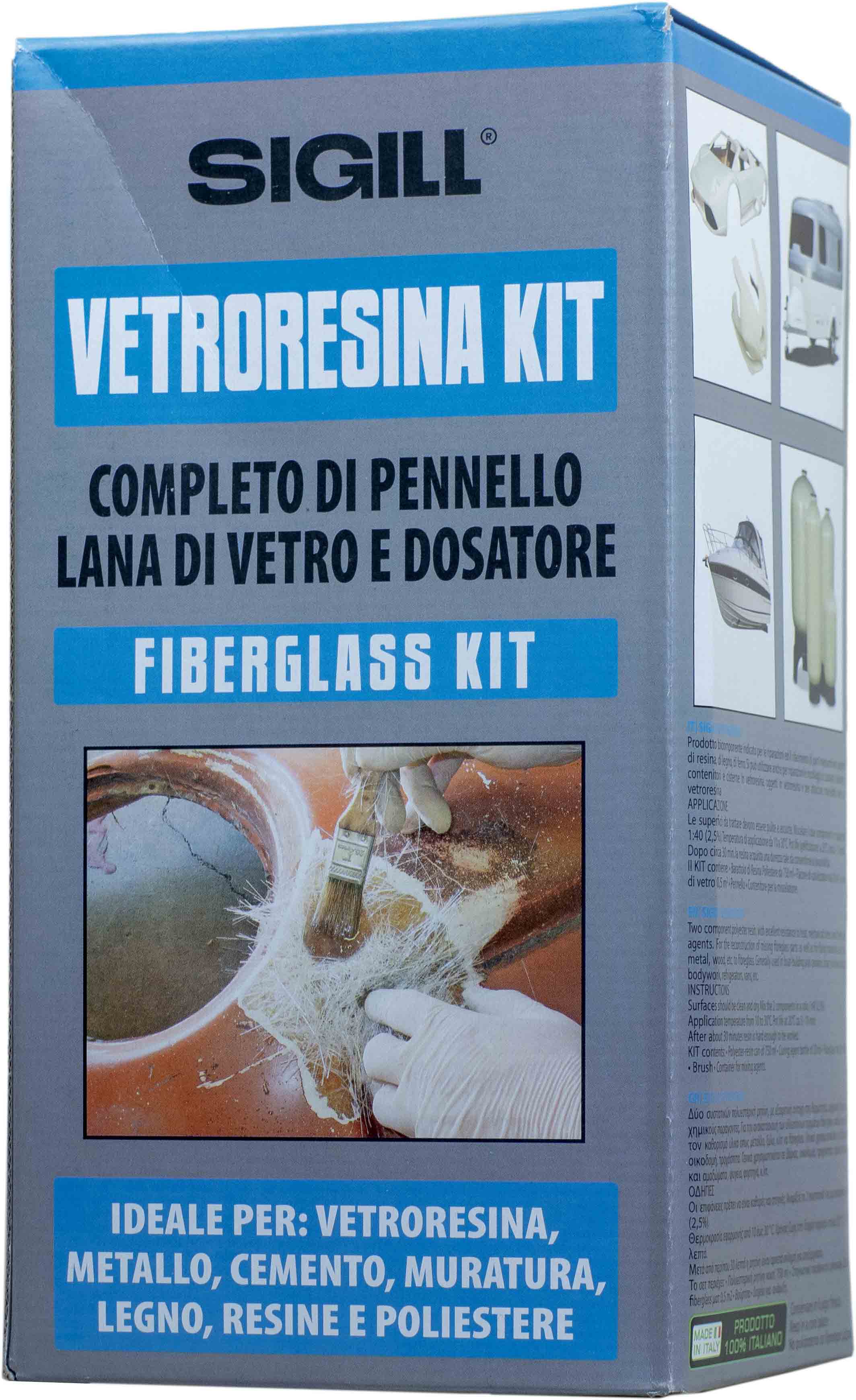 Kit Vetroresina N.2 - 4 LT Resina Liquida