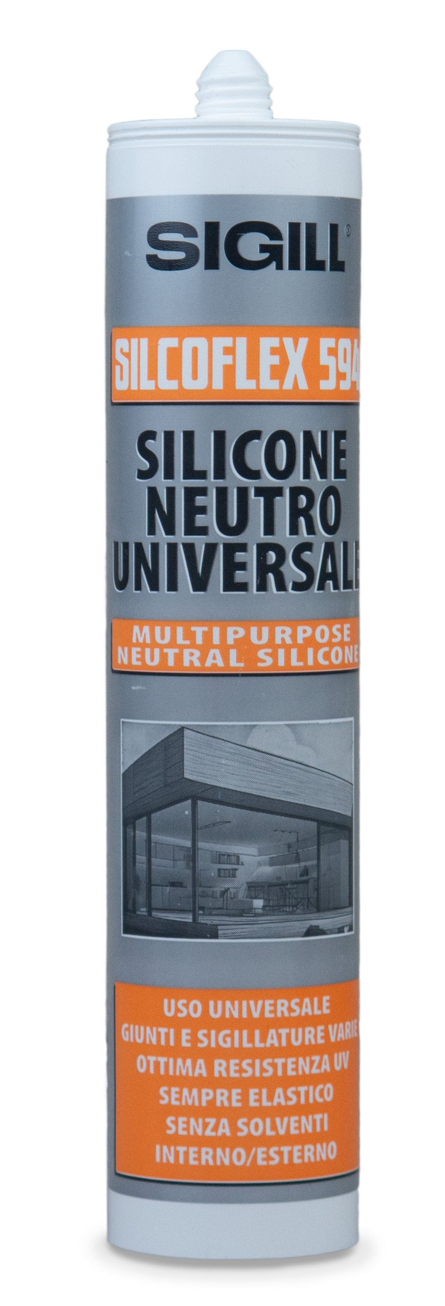 Cartuccia di Silicone Neutro Silcofex 594 per applicazioni in interni ed esterni